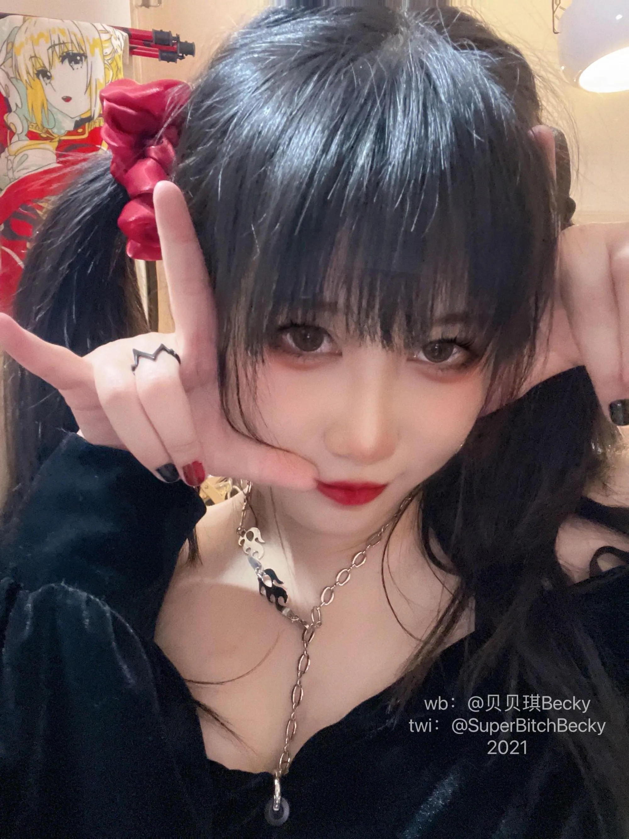 贝贝琪Becky – NO.019 对镜黑发辣妹 [105P]插图6